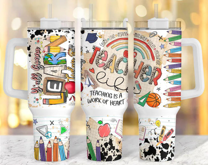 Teaching is a Work out Art 40 oz tumbler