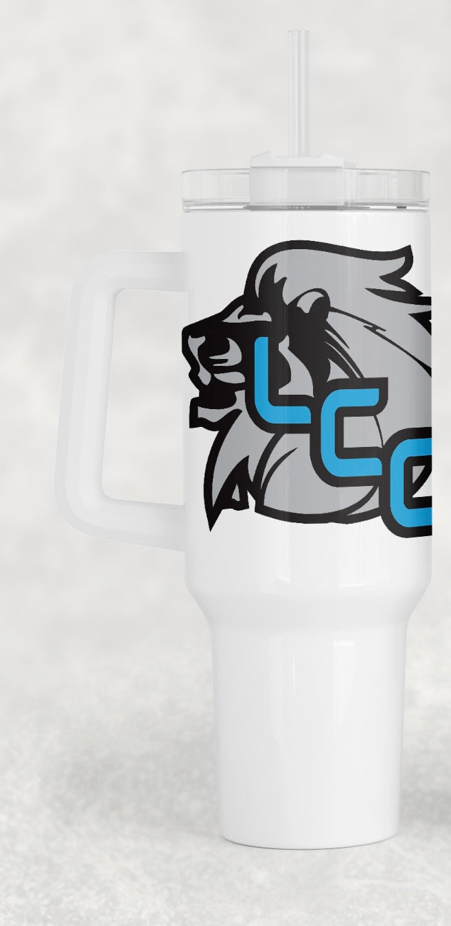 40oz White Lions Cheer Company