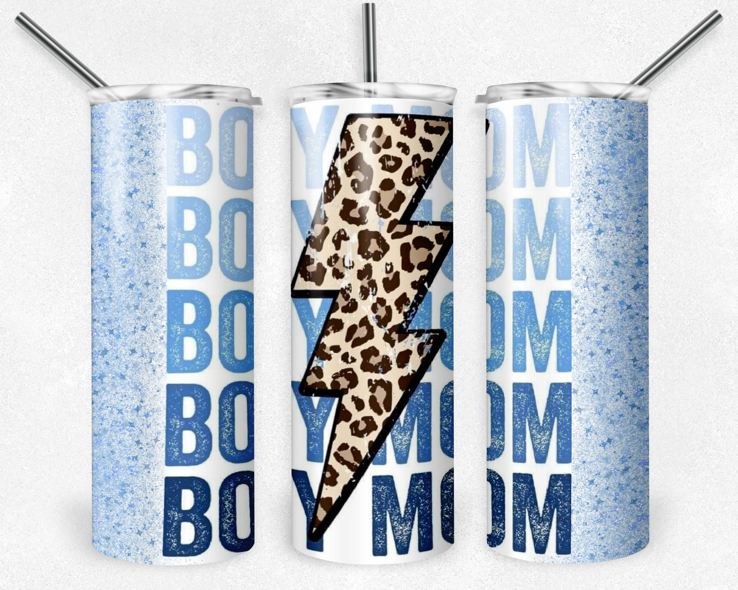 Boy mom lightning tumbler