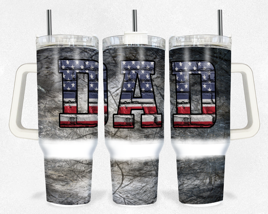 DAD Grunge tumbler 40 oz
