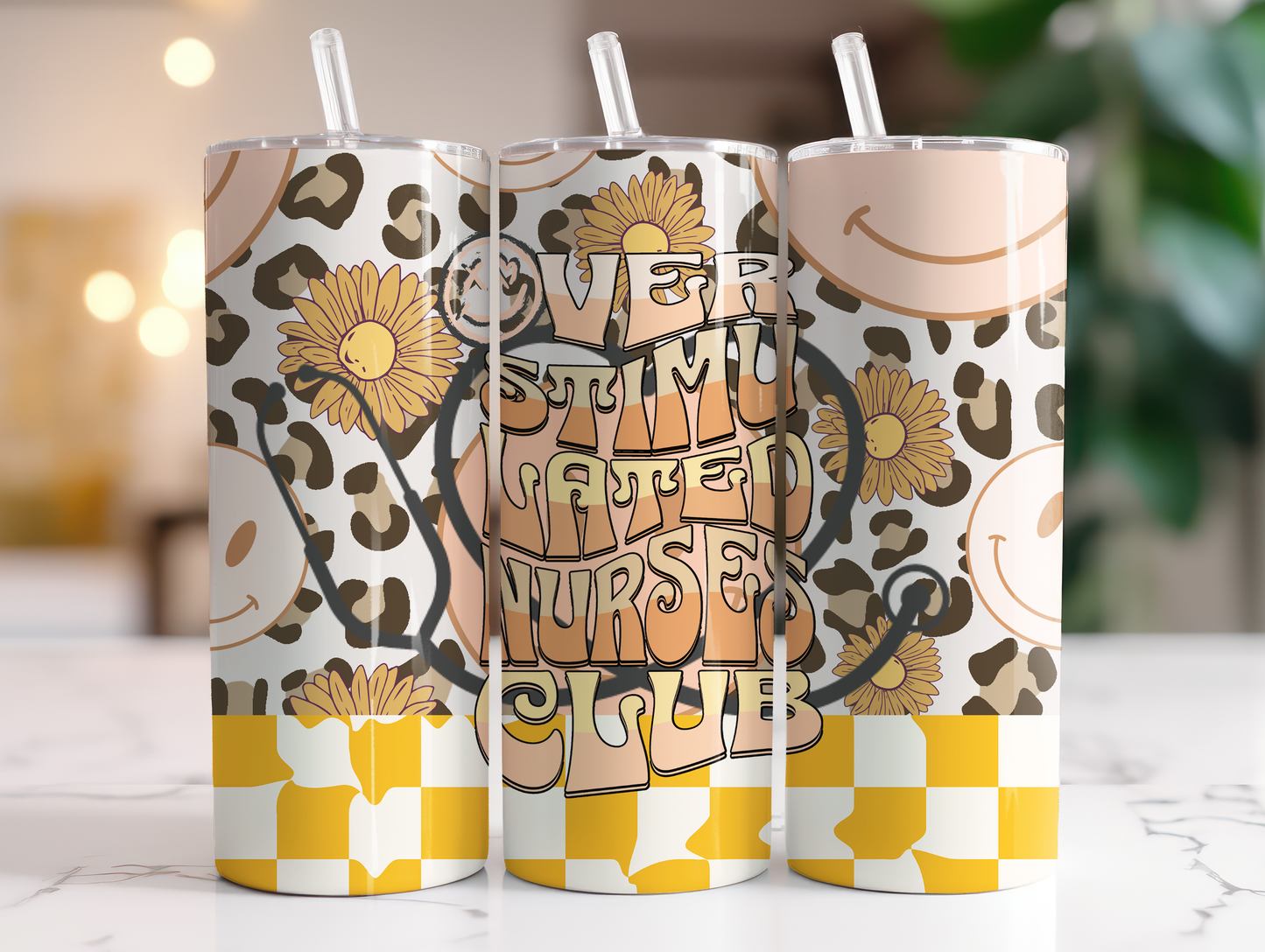 Nurse 20 oz tumbler Overstimulated nurse club