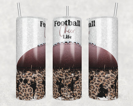 Football Cheer Life tumbler