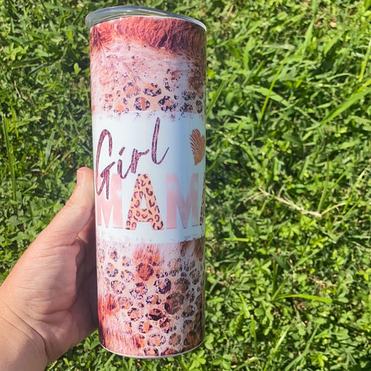 Girl Mama- Cow Print