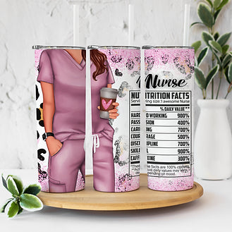 PinkScrub Nurse Tumbler