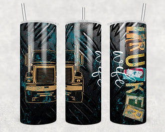 Trucker wife tumbler