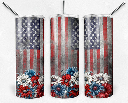 patriotic tumbler, rustic , fishing, summer, Fourth of July