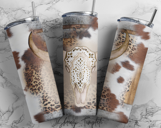 Western Bull leopard and cowhide