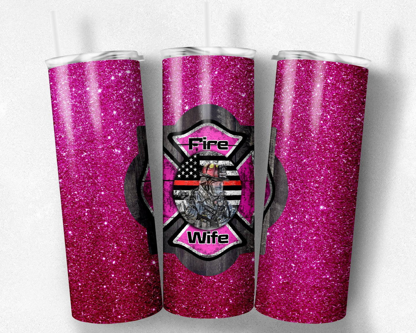 Fire Wife Pink tumbler