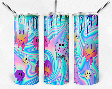 Trippy smiley tumbler