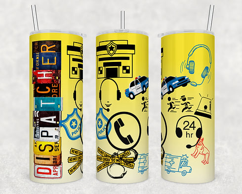 Dispatcher yellow tumbler