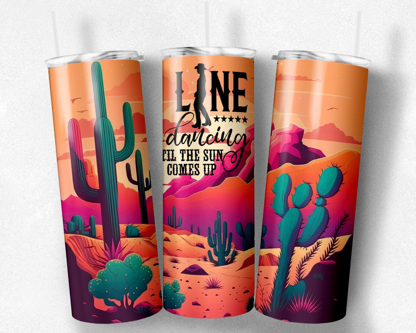 Line dancing until the sun comes up tumbler