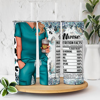 Teal Scrub Nurse Tumbler